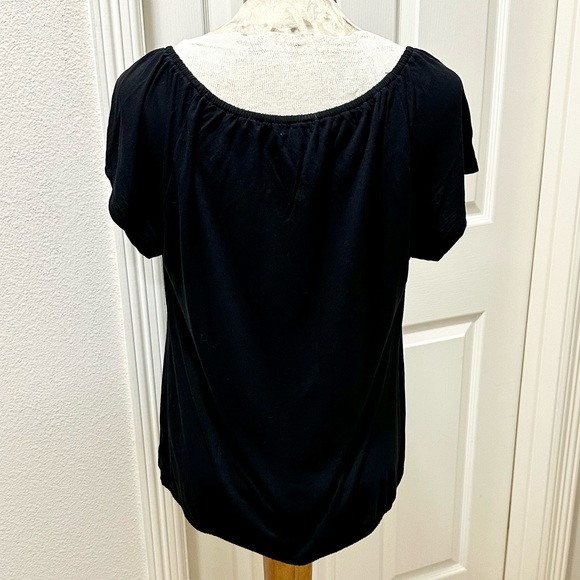 Old Navy Women’s S/S Black Bohemian Blouson Style Top - Large - Picture 5 of 16